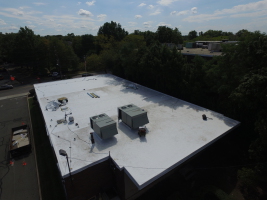 Fully Adhered TPO after installation